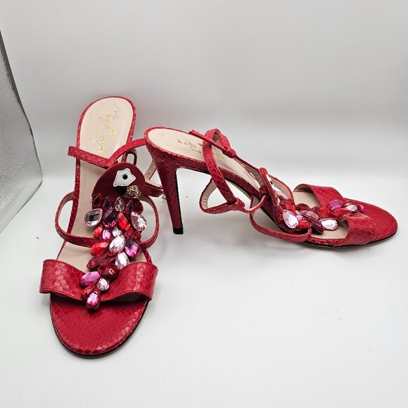 kate spade Shoes - Kate Spade Idalou Parrot Stiletto Sandals – Size 8 (Made in Italy)